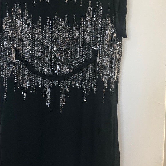 Green Sequin Party Dress - Picture 3 of 4